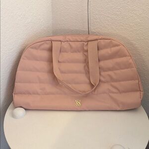 Victoria's Secret Blush Quilted Travel Bag